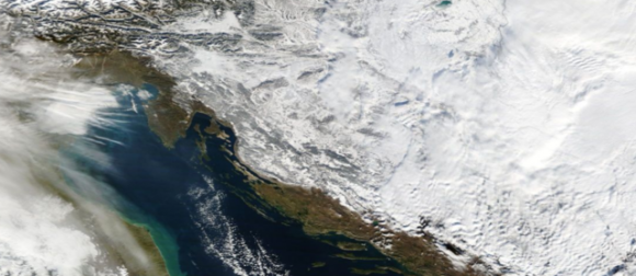 satelitska karta hrvatske 2012 Kopnena Hrvatska pod snijegom (FOTO) | Crometeo satelitska karta hrvatske 2012